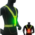 Gilet de sécurité réfléchissant avec lumière LED